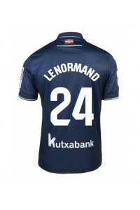 Real Sociedad Robin Le Normand #24 Jalkapallovaatteet Vieraspaita 2023-24 Lyhythihainen